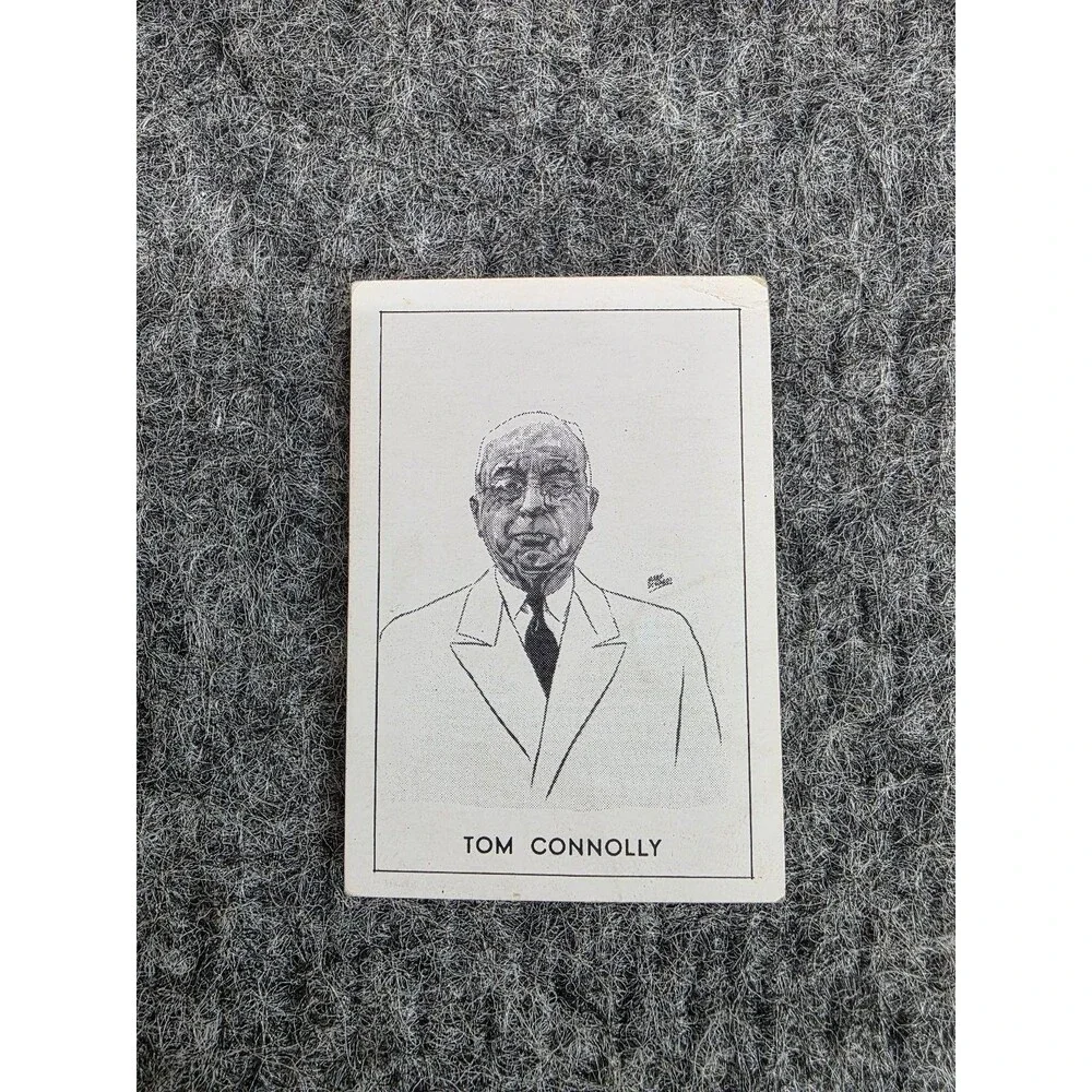Tom Connolly 1954 B.E. Callahan Baseball Umpire Card